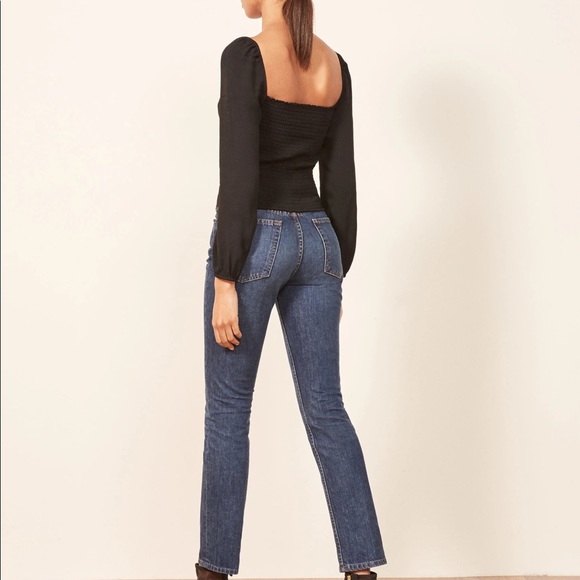 Reformation Reign Top in Bobcat - Picture 2 of 5